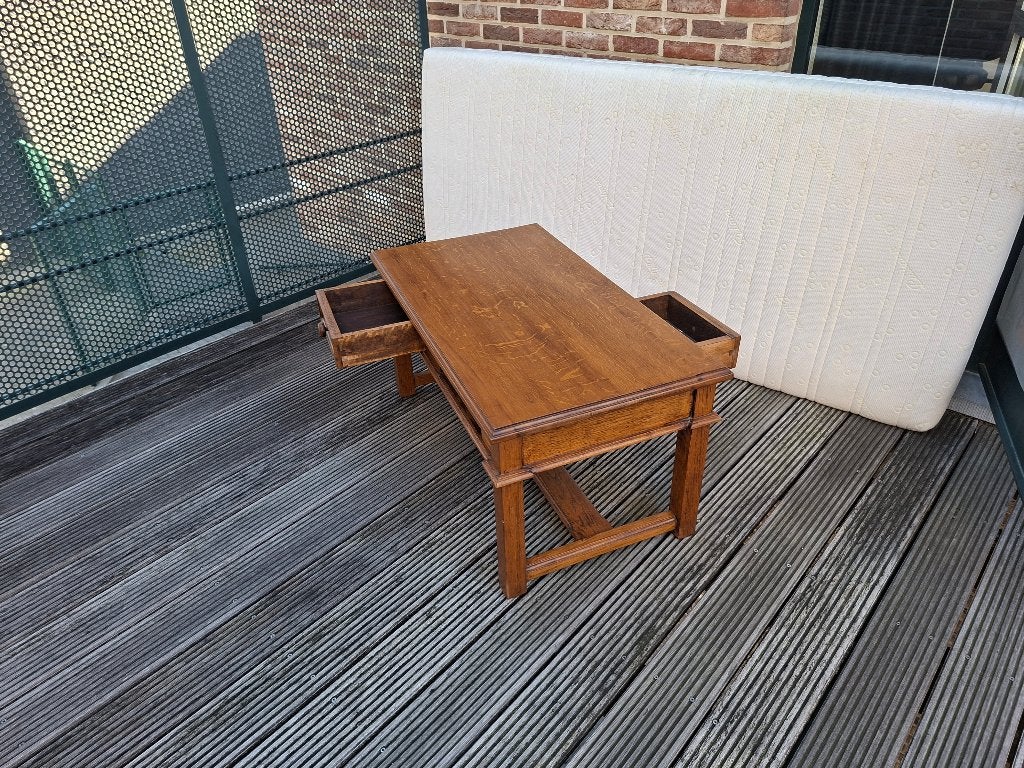 eikenhouten salontafeltje, Huis en Inrichting, Ophalen, Minder dan 50 cm, Gebruikt, 50 tot 100 cm