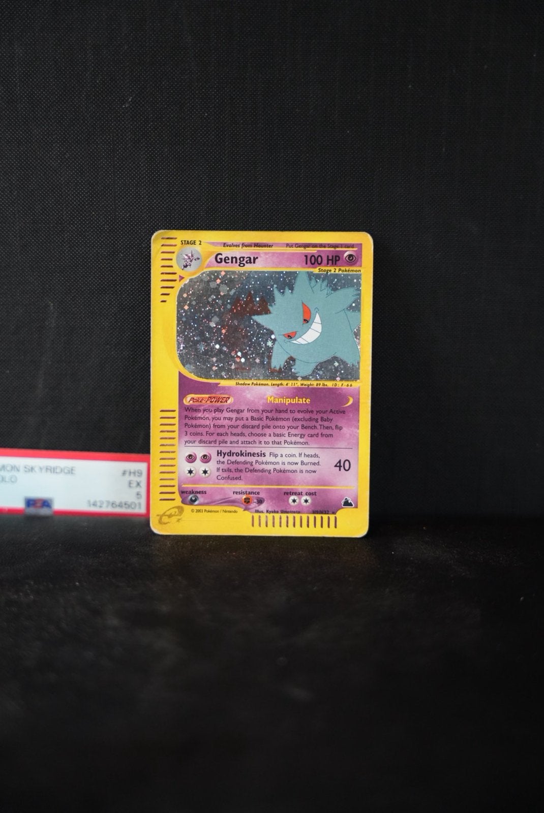 H9 Gengar Skyridge cracked Psa 5 HOLO, Ophalen of Verzenden, Zo goed als nieuw