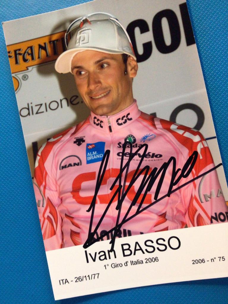 wielerkaart 2006 giro team csc ivan basso  signe, Envoi, Comme neuf