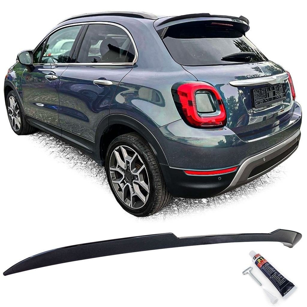 Achterklep Spoiler Cap Voor Fiat 500X Glans Zwart, Envoi