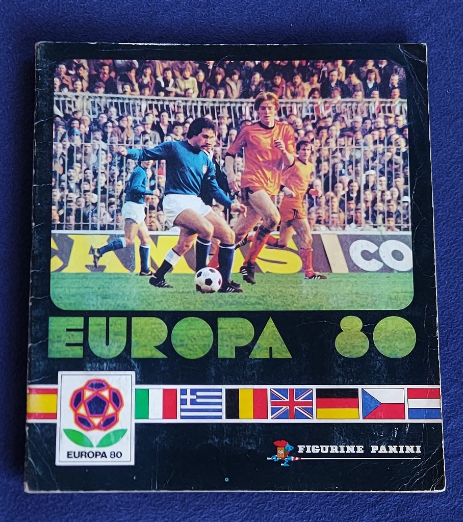 Panini sticker album voetbal ' EK Euro 80 ' (-5st), Ophalen of Verzenden, Gebruikt, Meerdere stickers