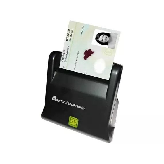 Smart Card Reader Zwart, Ophalen of Verzenden, Zo goed als nieuw