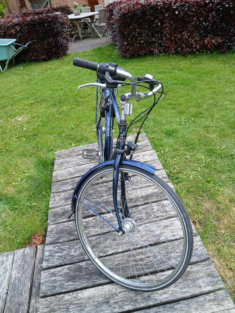 Blauwe herenfiets Sparta, Fietsen en Brommers, Fietsen | Racefietsen, 28 inch, Staal, Heren, Zo goed als nieuw