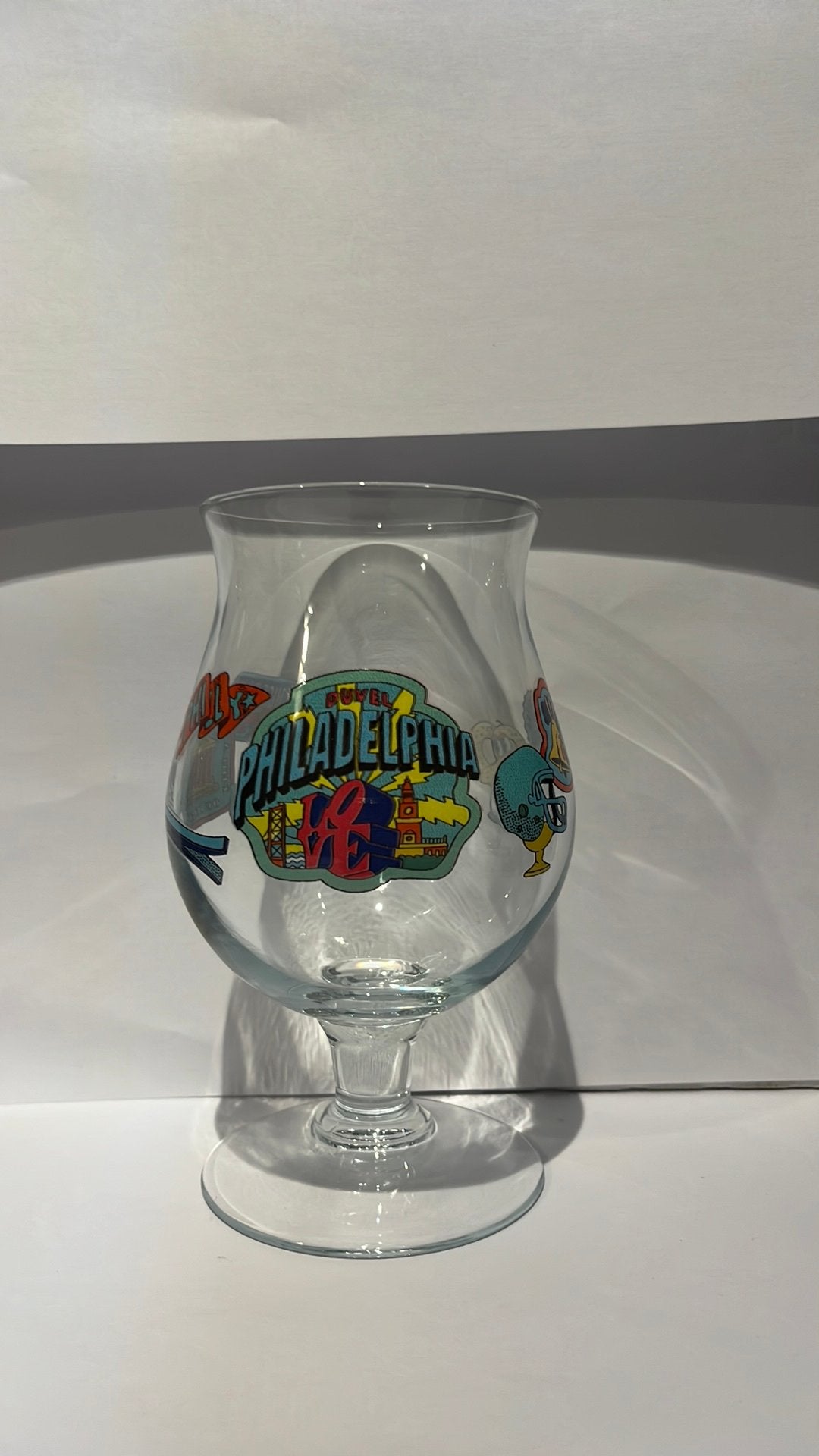 Duvel glas philadelphia, Verzamelen, Ophalen of Verzenden, Zo goed als nieuw, Duvel