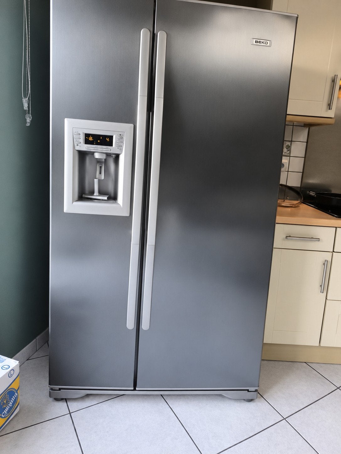 Beko Amerikaanse koelkast, Elektronische apparatuur, Ophalen, Gebruikt, Met vriesvak