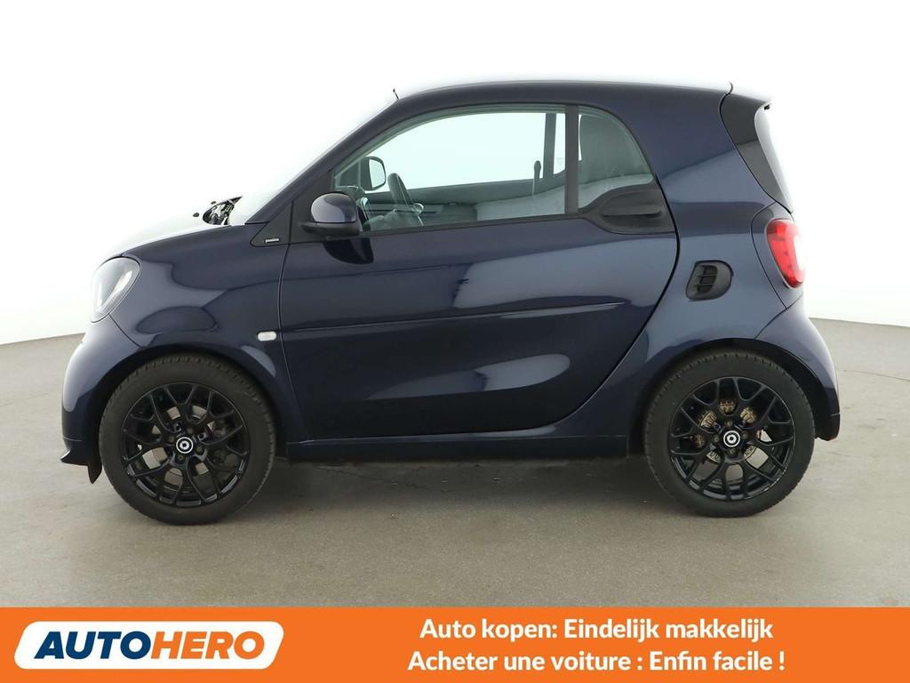 Smart Fortwo 0.9 Turbo Basis passion (bj 2019, automaat), Automaat, 898 cc, Blauw, 90 pk