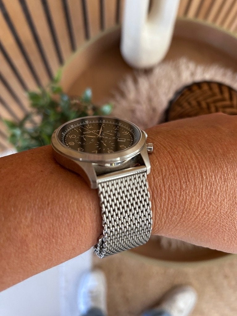 PONTIAC SWISS CHRONOGRAPH – ZWITSERSE PRECISIE, Overige merken, Staal, Staal, Polshorloge