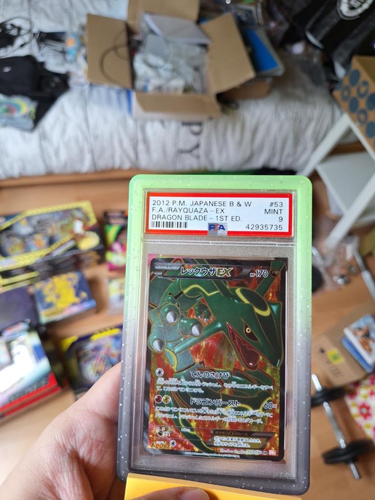 Pokemon Rayquaza 53 Dragon Blade PSA 9, Enlèvement ou Envoi
