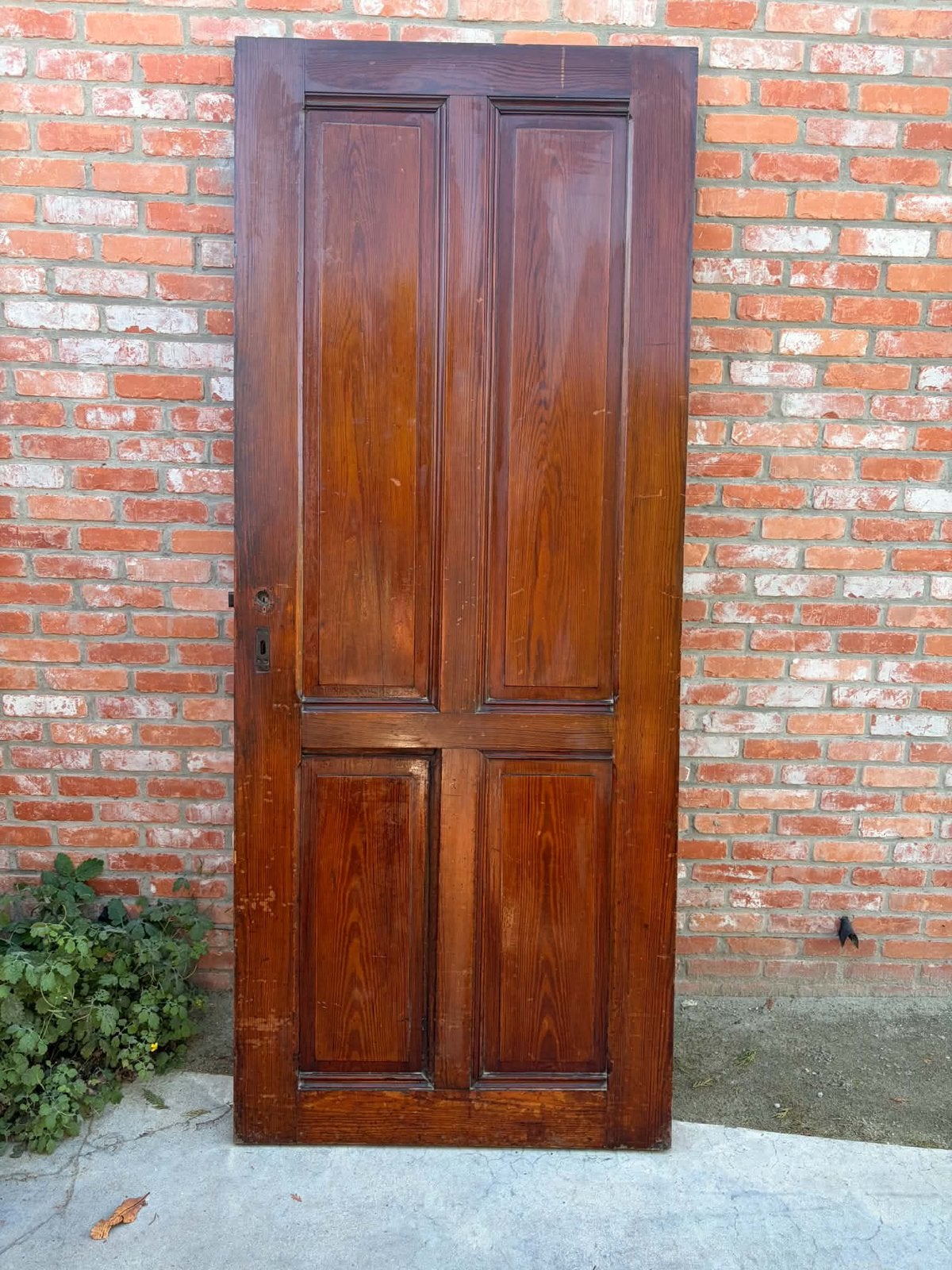 Oude deur in Pitch Pine, Doe-het-zelf en Bouw, Ophalen, 80 tot 100 cm, Binnendeur, Zo goed als nieuw