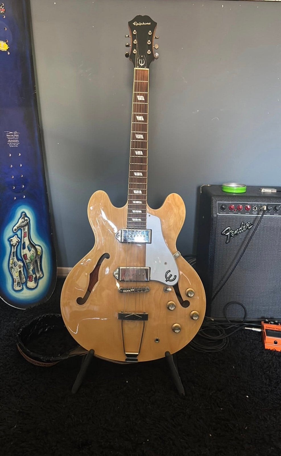 Epiphone Casino Natural Semi-akoestische gitaar, Musique & Instruments, Enlèvement, Comme neuf, Epiphone