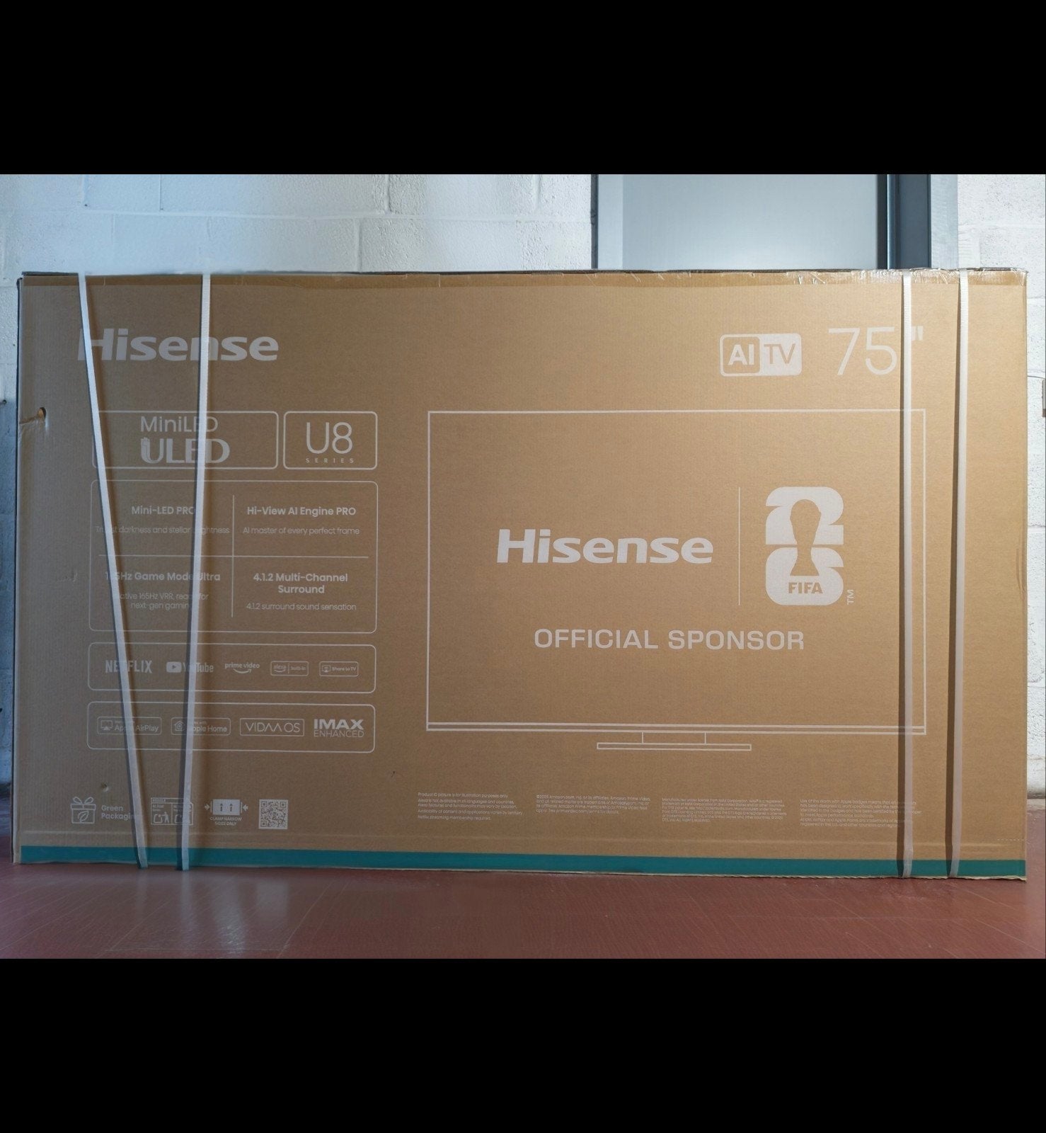 NON OUVERTE ULED Hisense U8 75 pouces + facture/garantie, Enlèvement