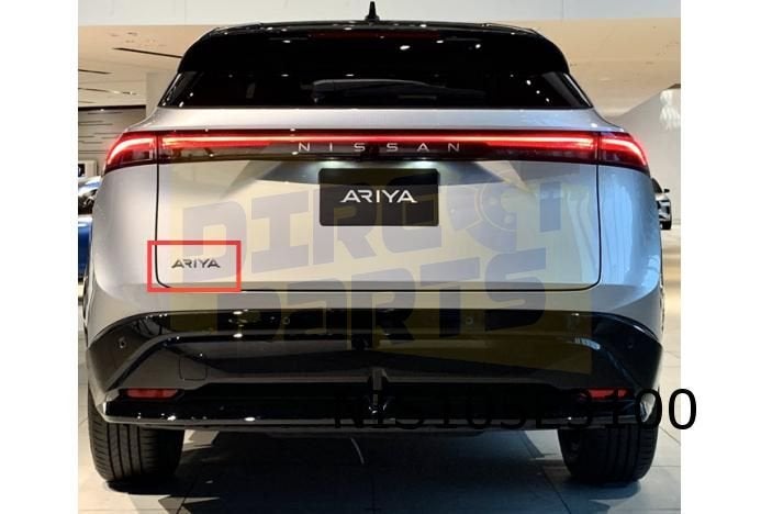 Nissan Ariya (7/22-) embleem logo "Ariya" achterzijde Origin, -, Verzenden, -, Nieuw