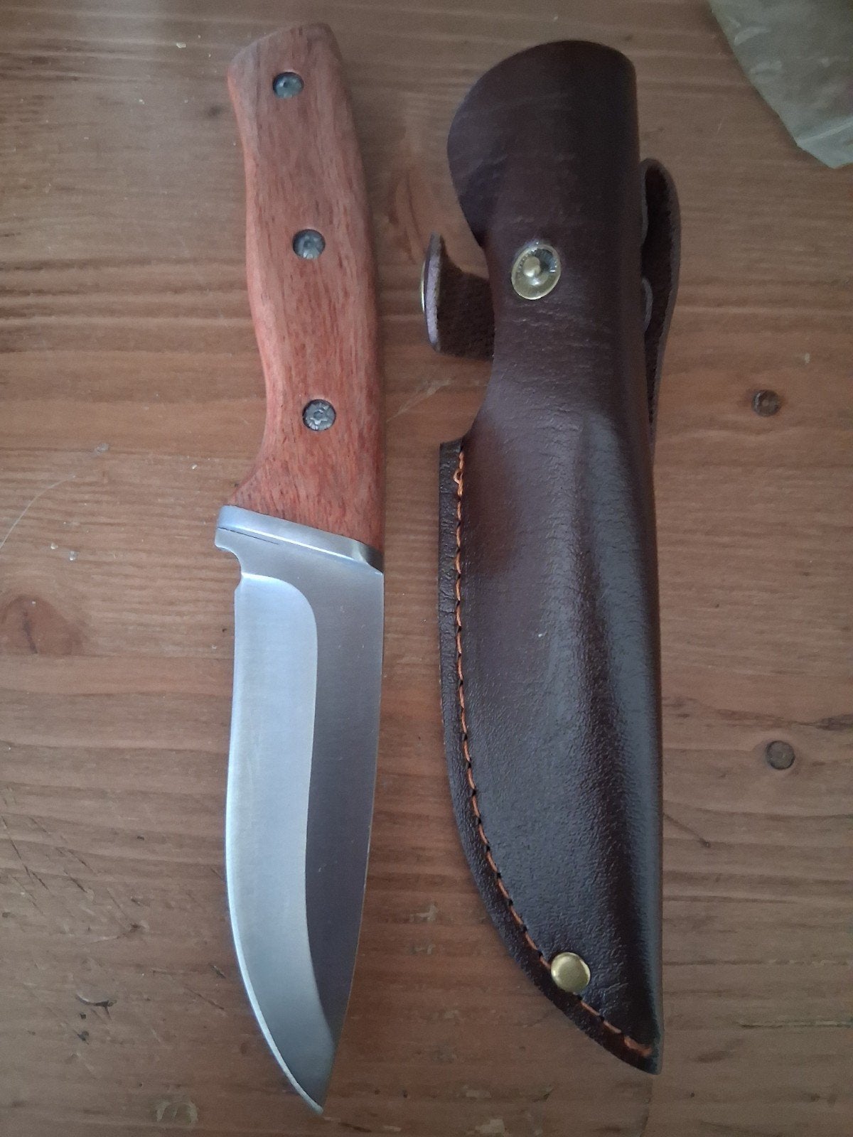 couteau de chasse en plein air à lame pleine soie, Enlèvement ou Envoi