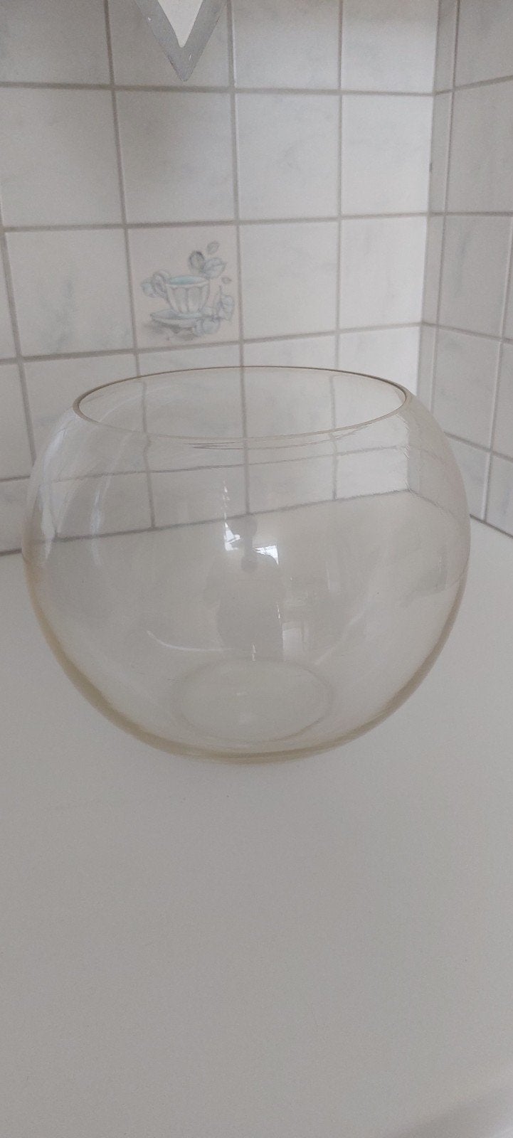 Glazen visbokaal, Ophalen