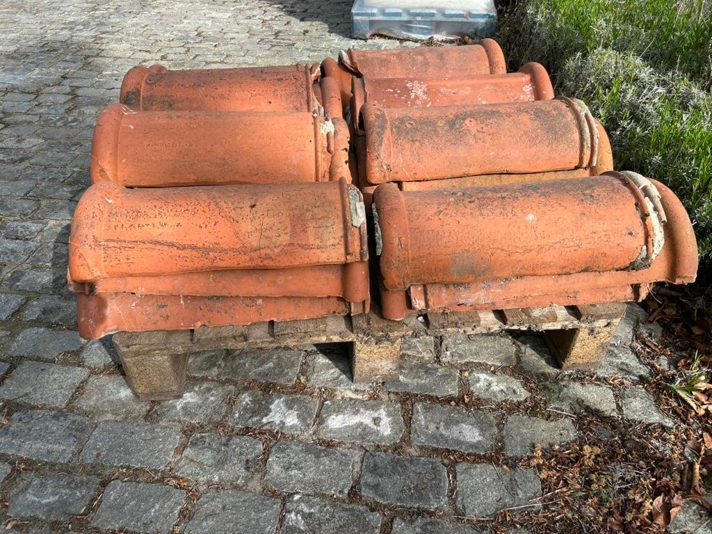 Vieilles faîtières Boomse, rouge, Pierre ou Argile, Enlèvement, Utilisé, Moins de 5 m²