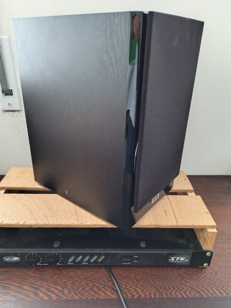 Professionele boxen (heco) en versterker (stk), TV, Hi-fi & Vidéo, Enceintes, Autres marques, 60 à 120 watts, Enlèvement, Utilisé