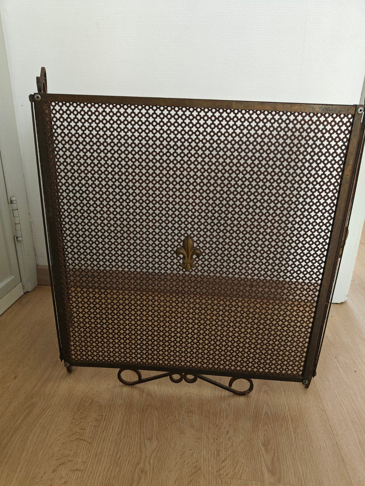 vintage kachelscherm, Enlèvement, Utilisé, Cheminée sur pied, Cheminée au bois