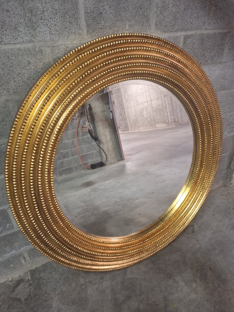 Beau miroir doré ancien, Enlèvement, Rond, 100 à 150 cm, 100 à 150 cm