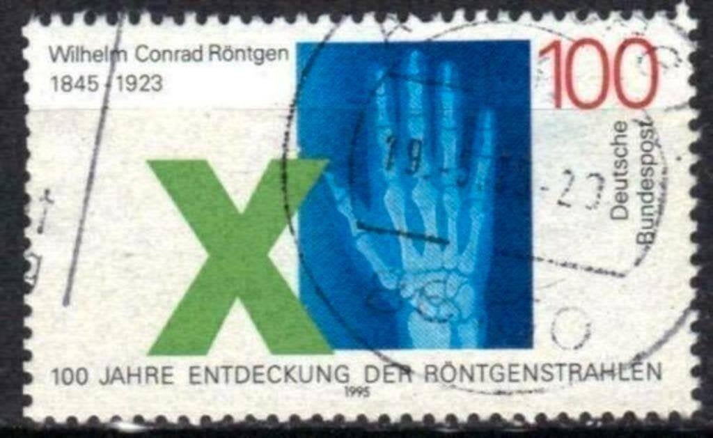 Duitsland Bundespost 1995 - Yvert 1616 - W. C. Rontgen (ST), Verzenden, Gestempeld