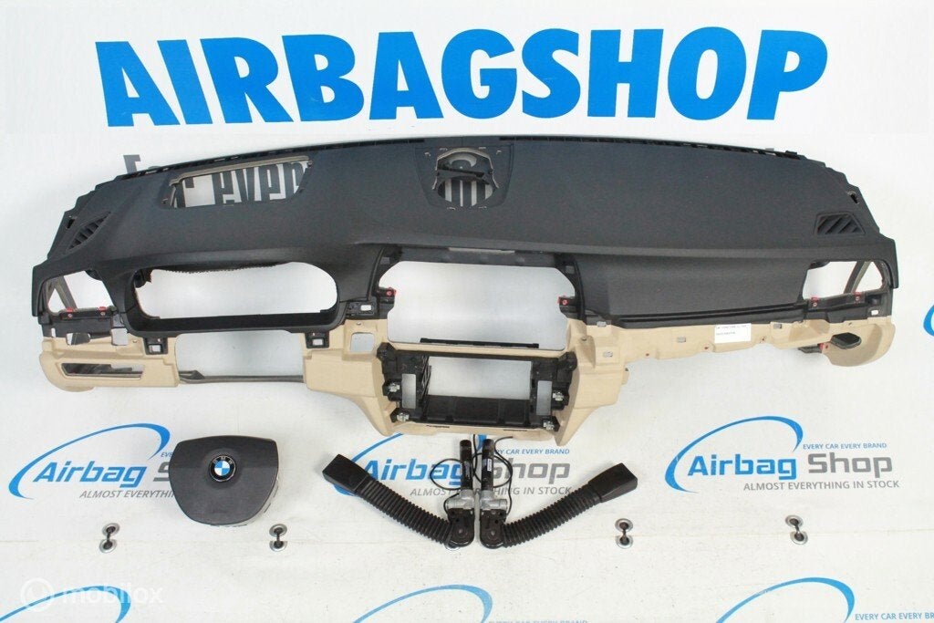 Airbag kit - Tableau de bord noir beige HUD BMW F10, Enlèvement ou Envoi, Utilisé