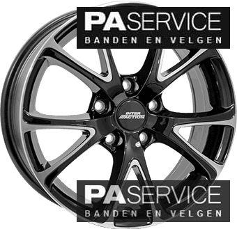 Nieuw 17 inch FPblack Interaction Renault Clio set incl band, Auto-onderdelen, Banden en Velgen, Velg(en), -, -, 17 inch