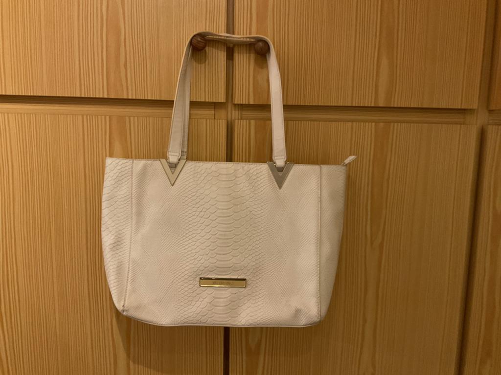 Grote witte handtas Valentino, Handtassen en Accessoires, Tassen | Damestassen, Ophalen, Zo goed als nieuw, Handtas
