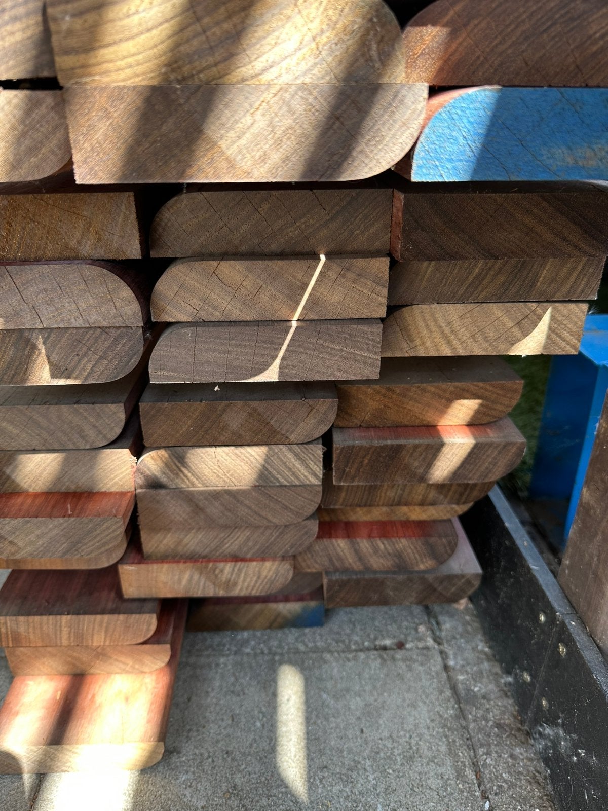 Hardhouten planken padouk, Doe-het-zelf en Bouw, Ophalen, Nieuw