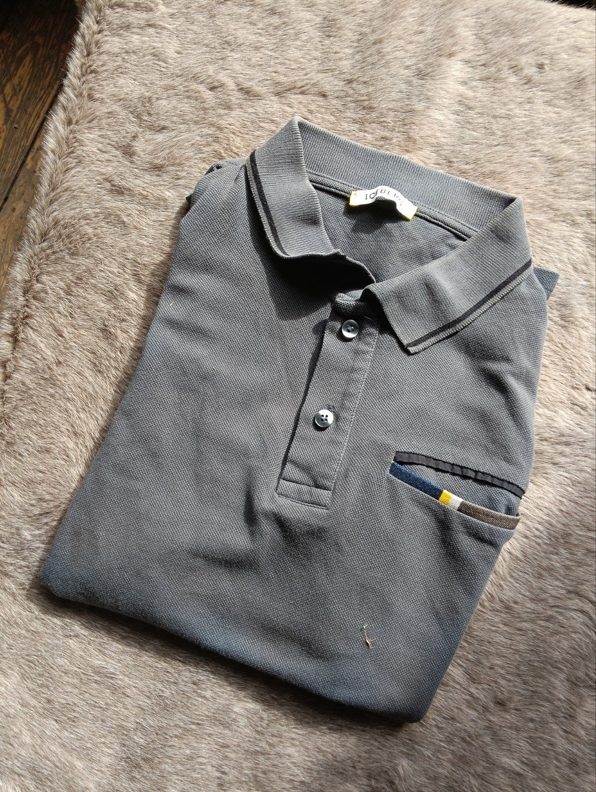 Polo Iceberg gris 100% cotton taille S, Kleding | Heren, Polo's, Ophalen of Verzenden