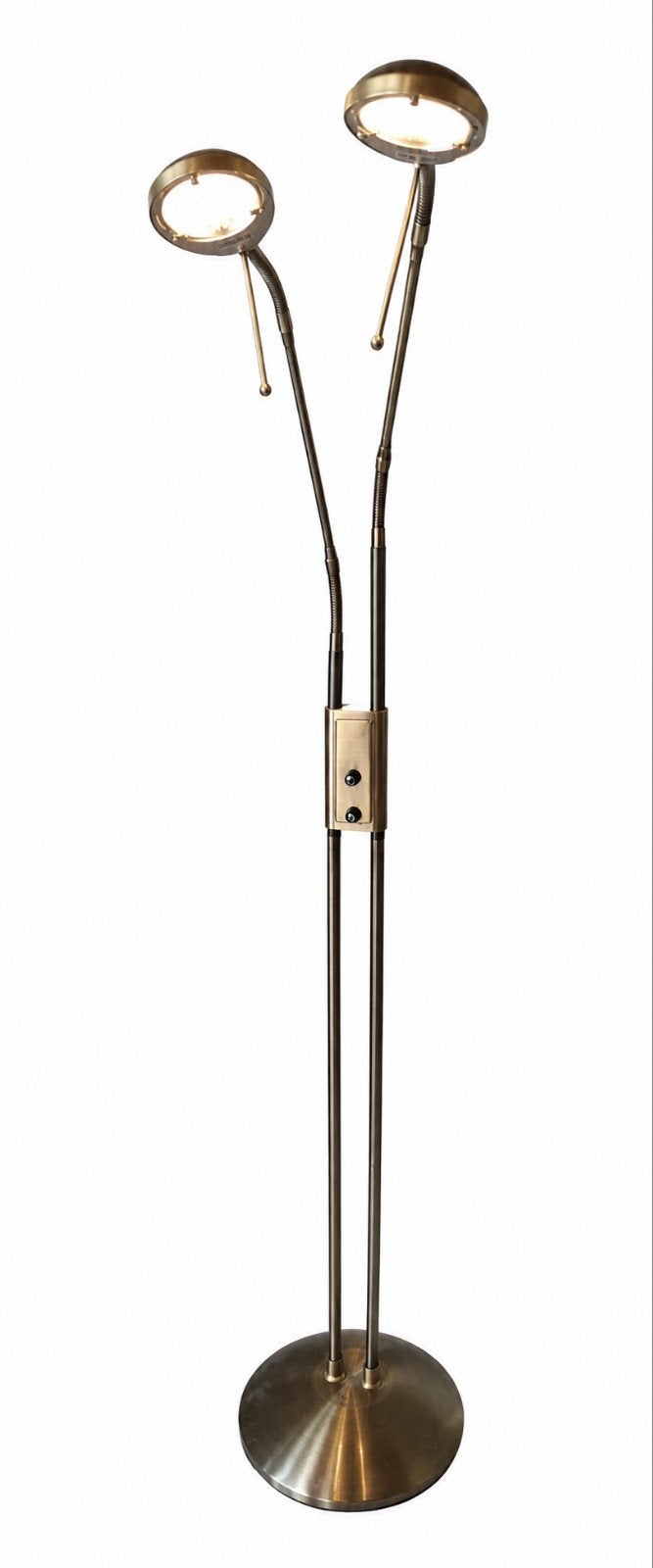 staande lamp (weinig gebruikt), Ophalen, Zo goed als nieuw, Zilver