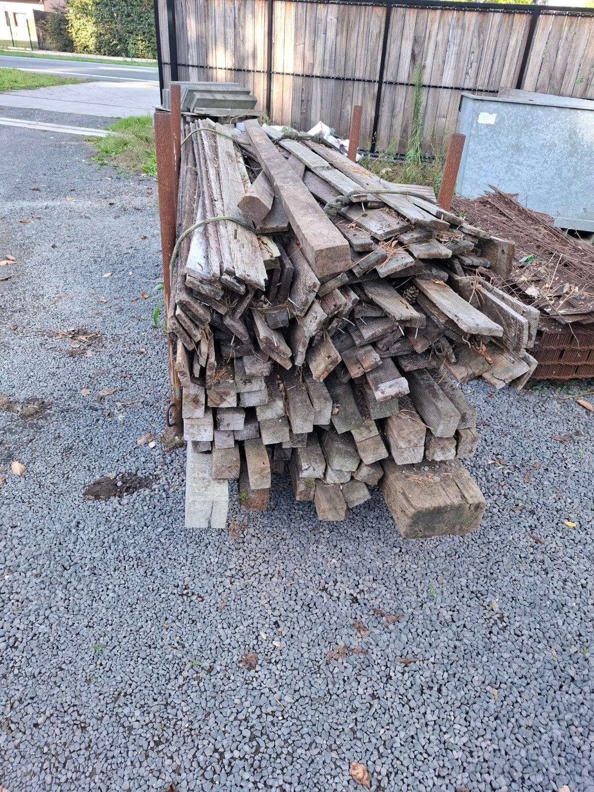 asobe planken en balkjes, Ophalen, Balken
