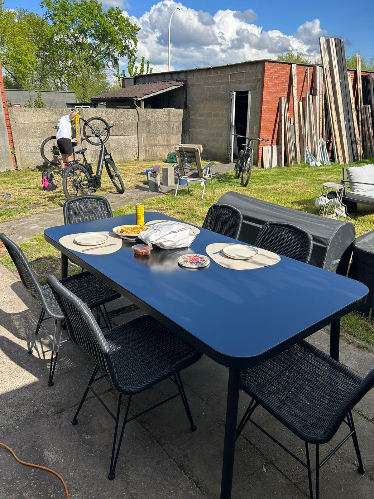 Tuinset, Ophalen, Zo goed als nieuw, Rotan, Tuinset