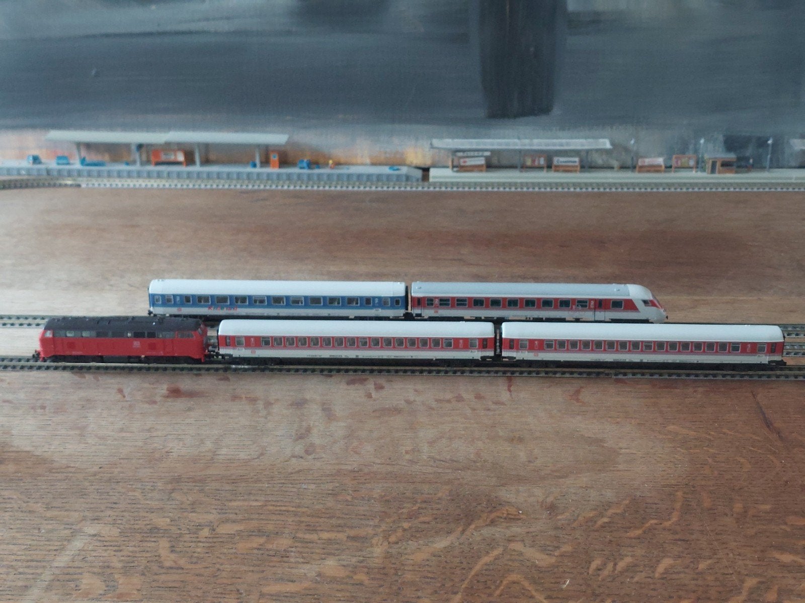 fleischmann piccolo DB set ic trein met stuurstandrijtuig, Ophalen of Verzenden, Locomotief, Fleischmann