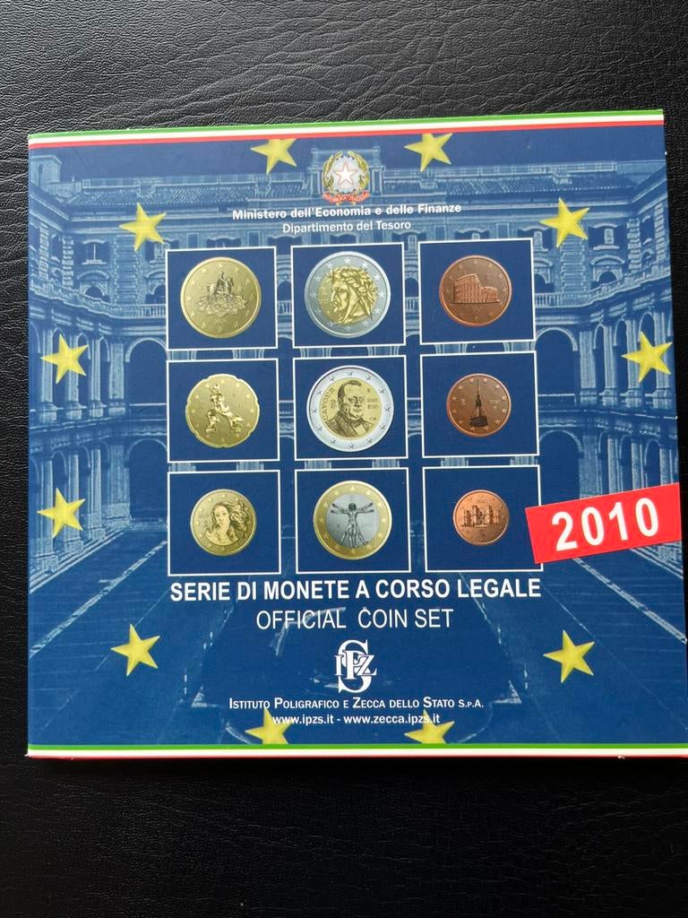 Italië euroset 2010 + extra 2€ Cavour, Timbres & Monnaies, Enlèvement, Italie, Autres valeurs, Série