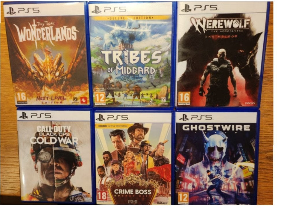 6 PS5-games, Games en Spelcomputers, Games | Sony PlayStation 5, Ophalen of Verzenden, Zo goed als nieuw, Overige genres