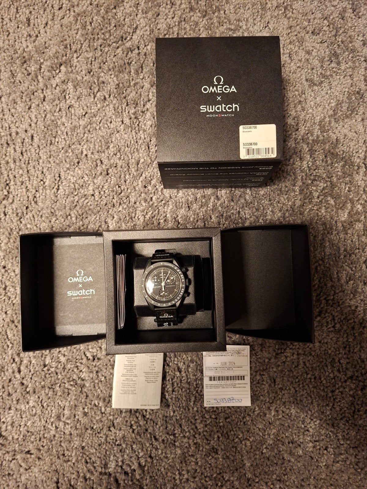 Omega  Swatch MoonSwatch Mission to the Moonphase, Bijoux, Sacs & Beauté, Enlèvement ou Envoi, Neuf, Omega
