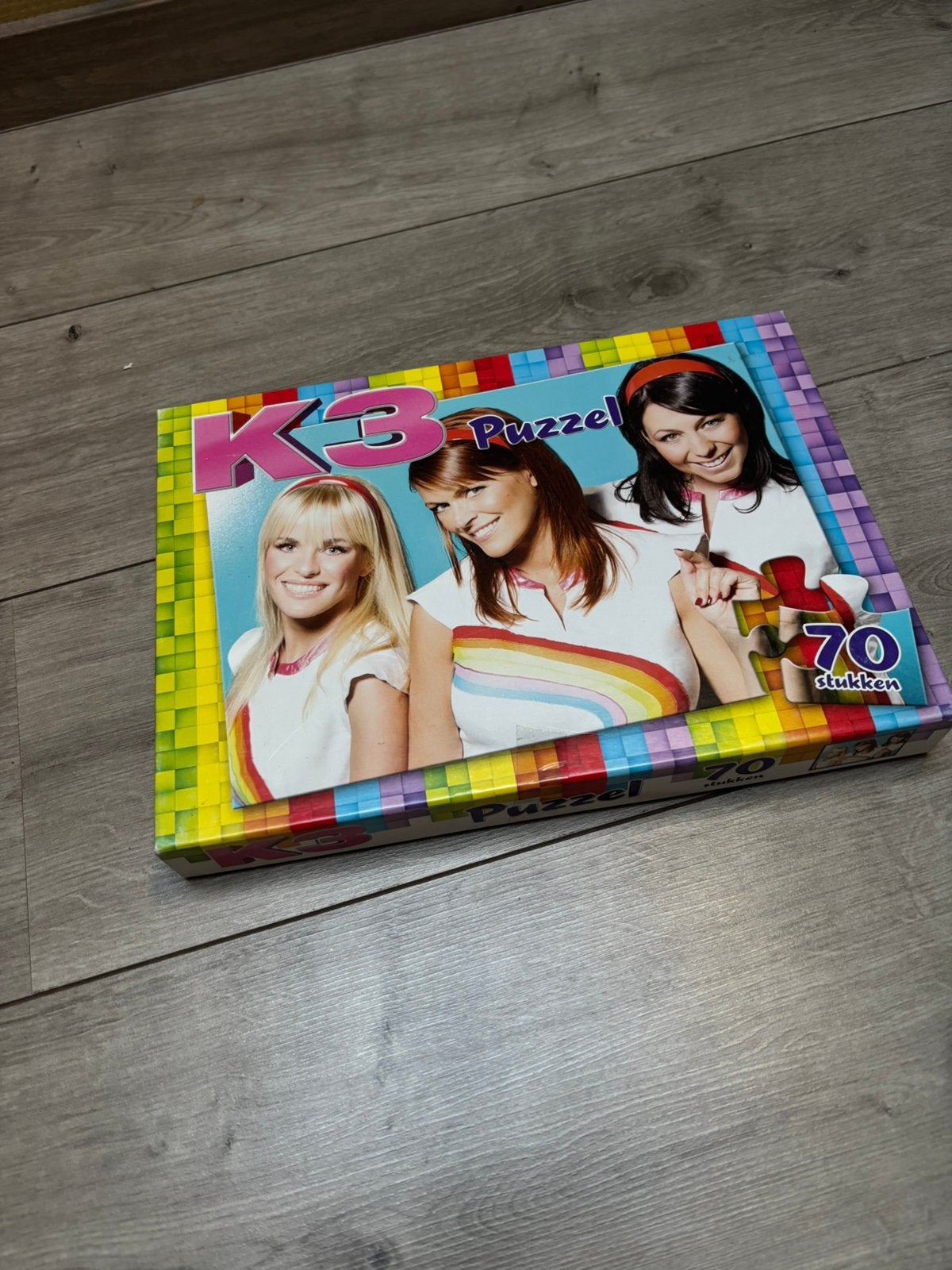 K3 puzzel oude bezetting - 70 stukjes - Studio 100, Ophalen of Verzenden, Meer dan 50 stukjes, Zo goed als nieuw, 4 tot 6 jaar