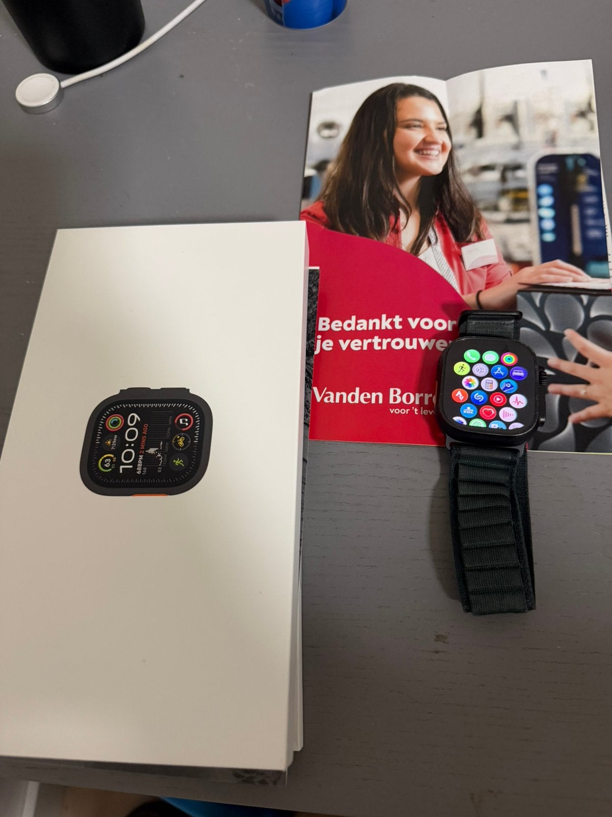 Apple Watch Ultra 2 + extra bandje, Handtassen en Accessoires, Smartwatches, Zo goed als nieuw, Ophalen of Verzenden
