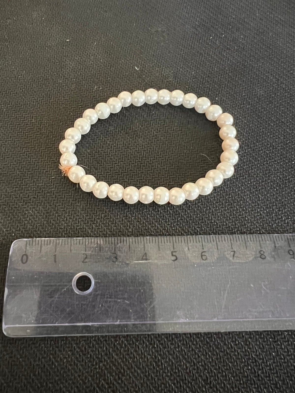 Parel armband, Ophalen of Verzenden, Zo goed als nieuw, Wit