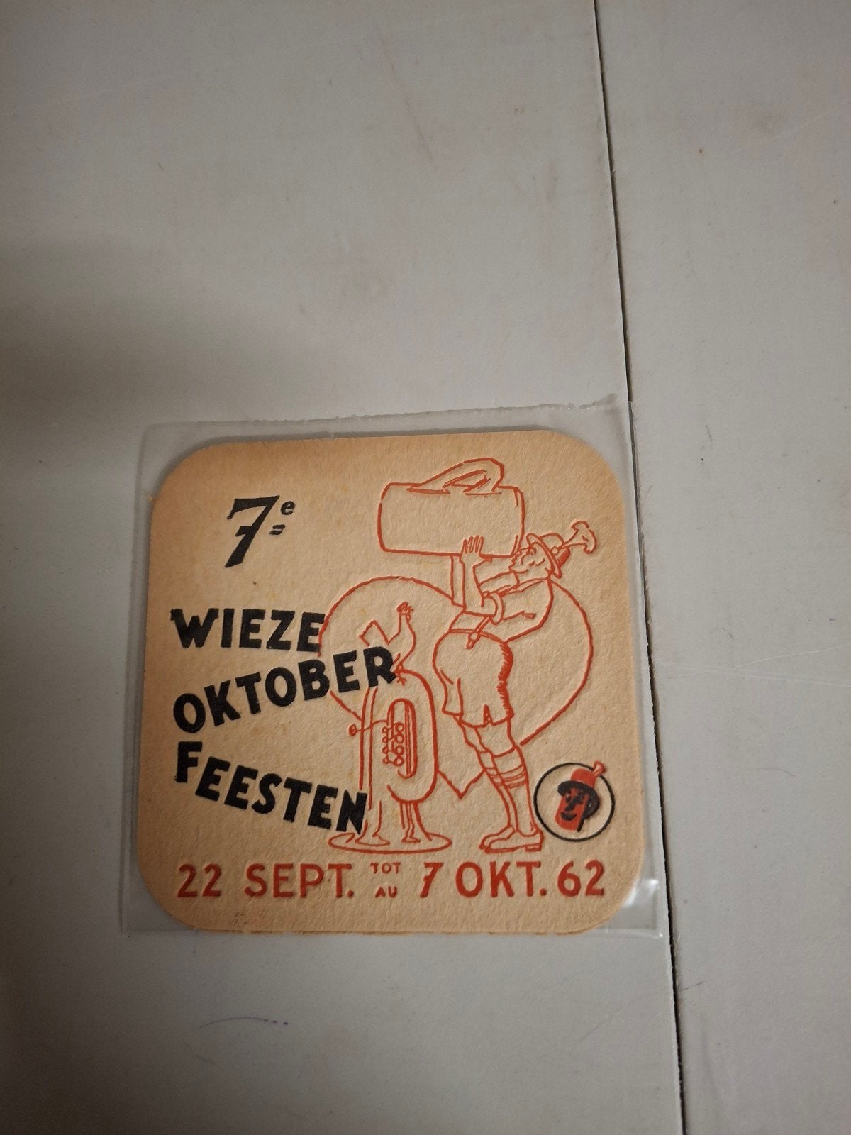 oud bierviltje wieze 7e oktoberfeesten, Enlèvement ou Envoi
