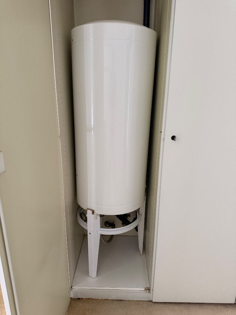 Elektrische boiler gratis, Doe-het-zelf en Bouw, Chauffageketels en Boilers, Ophalen, Gebruikt, 100 liter of meer, Boiler