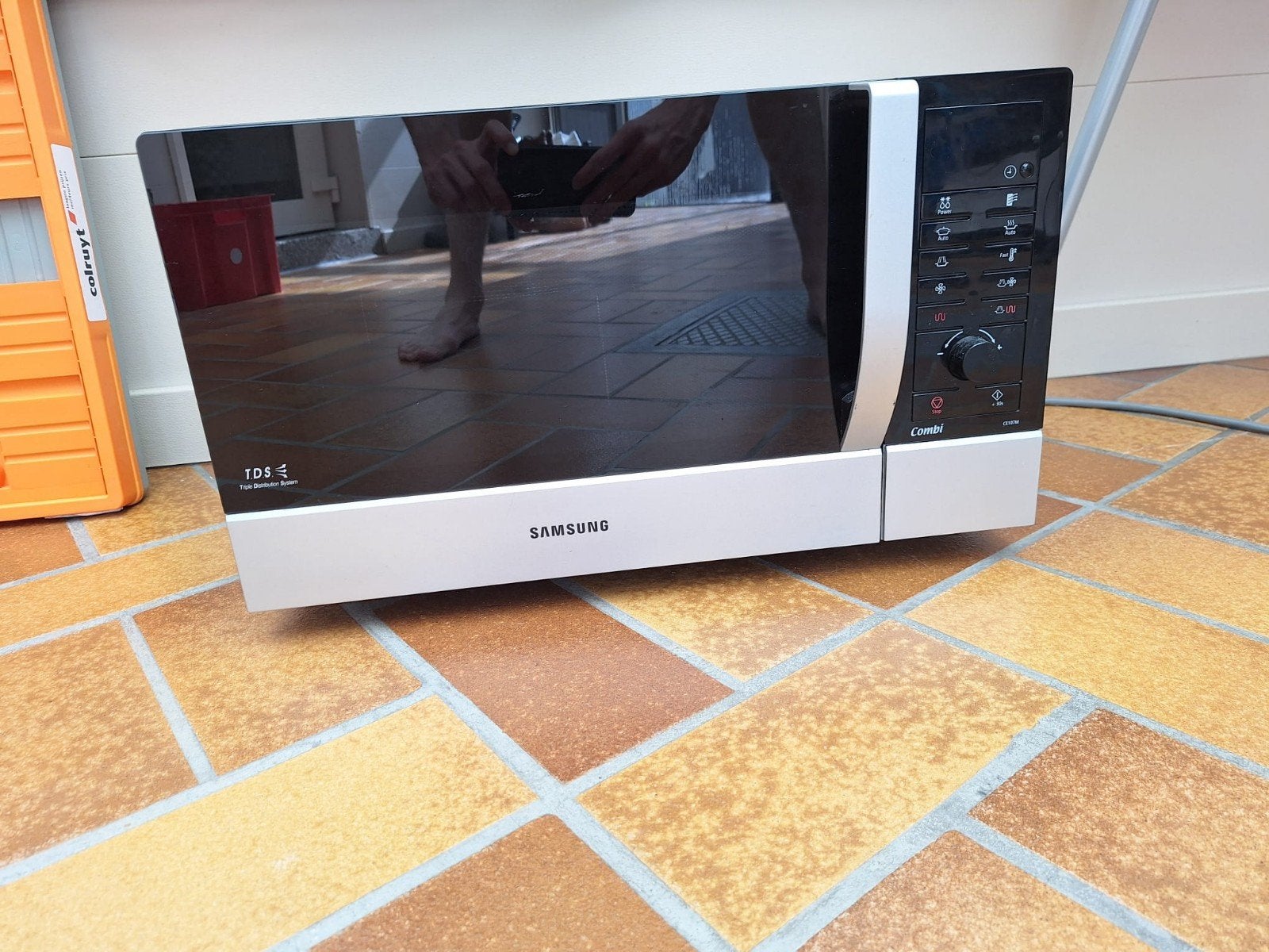 Combi microgolf oven, Electroménager, Micro-ondes, Comme neuf, Enlèvement, Plaque tournante, Autoportant