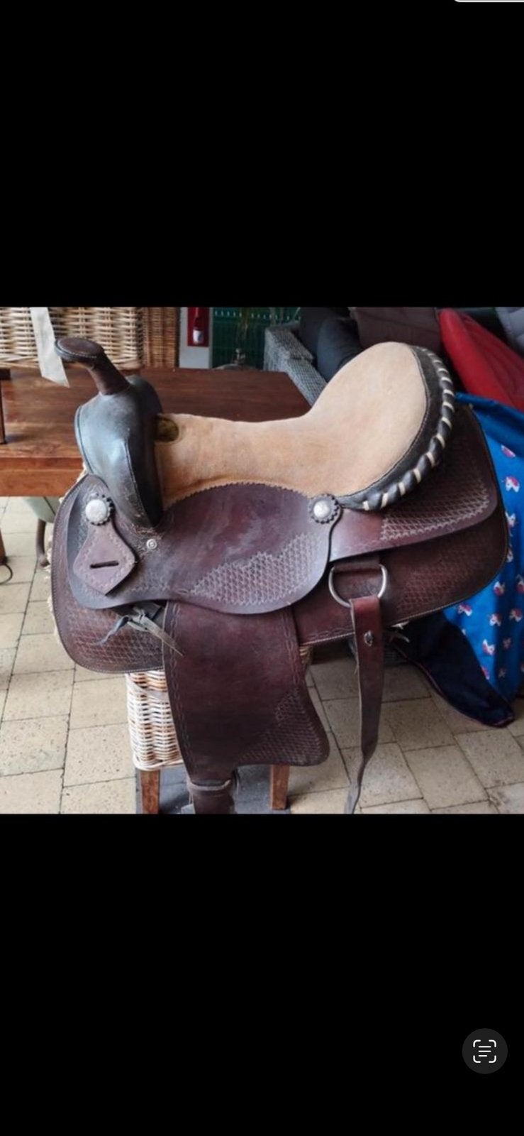 16 inch zadel, Animaux & Accessoires, Chevaux & Poneys | Selles, Enlèvement ou Envoi, Comme neuf