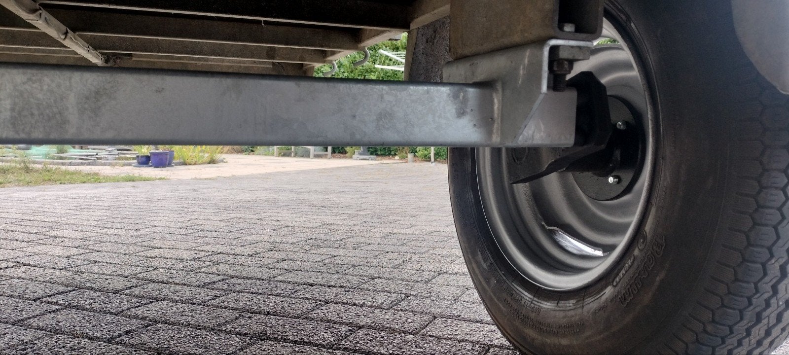 aanhangwagen aanhanger enkelasser remorque remork, Ophalen, Zo goed als nieuw