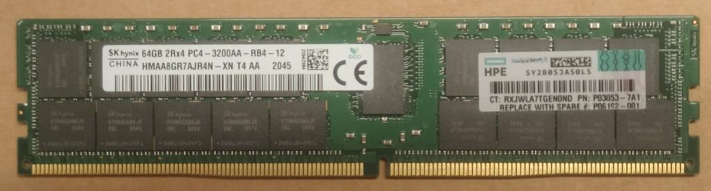 RAM 64GB ECC DDR4, Computers en Software, Gebruikt, Server, DDR4, Ophalen of Verzenden