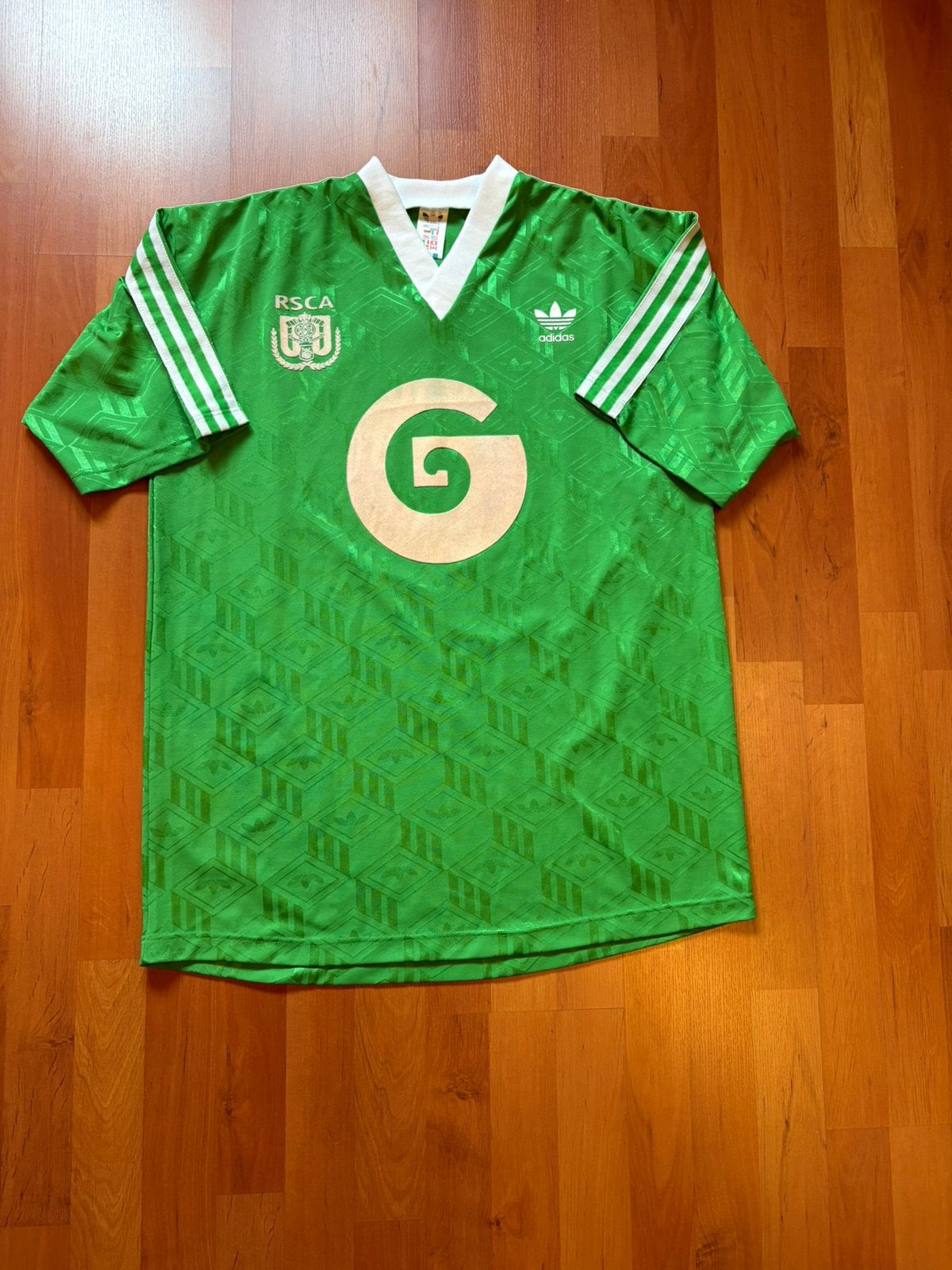 Anderlecht 1991 troisième maillot porté, Plus grand que la taille XL, Enlèvement ou Envoi, Comme neuf, Maillot