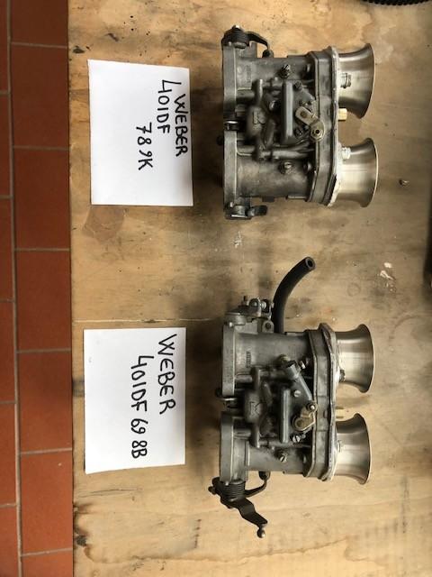 Weber 40 IDF carburateurs, Ophalen, Gebruikt