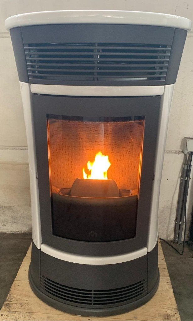Pelletkachel Edilkamin 12kw showroom staat, Ophalen, Zo goed als nieuw, Vrijstaand, Pelletkachel