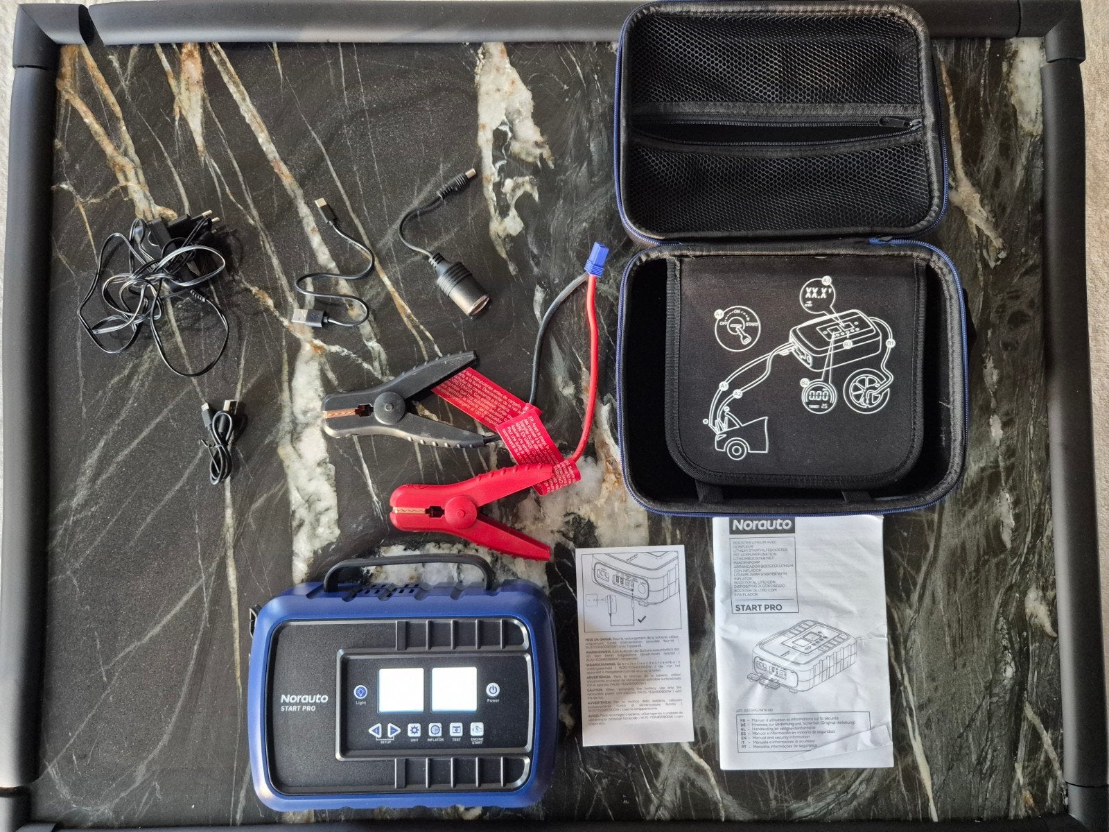 Norauto start pro booster + compressor (2 in 1), Ophalen