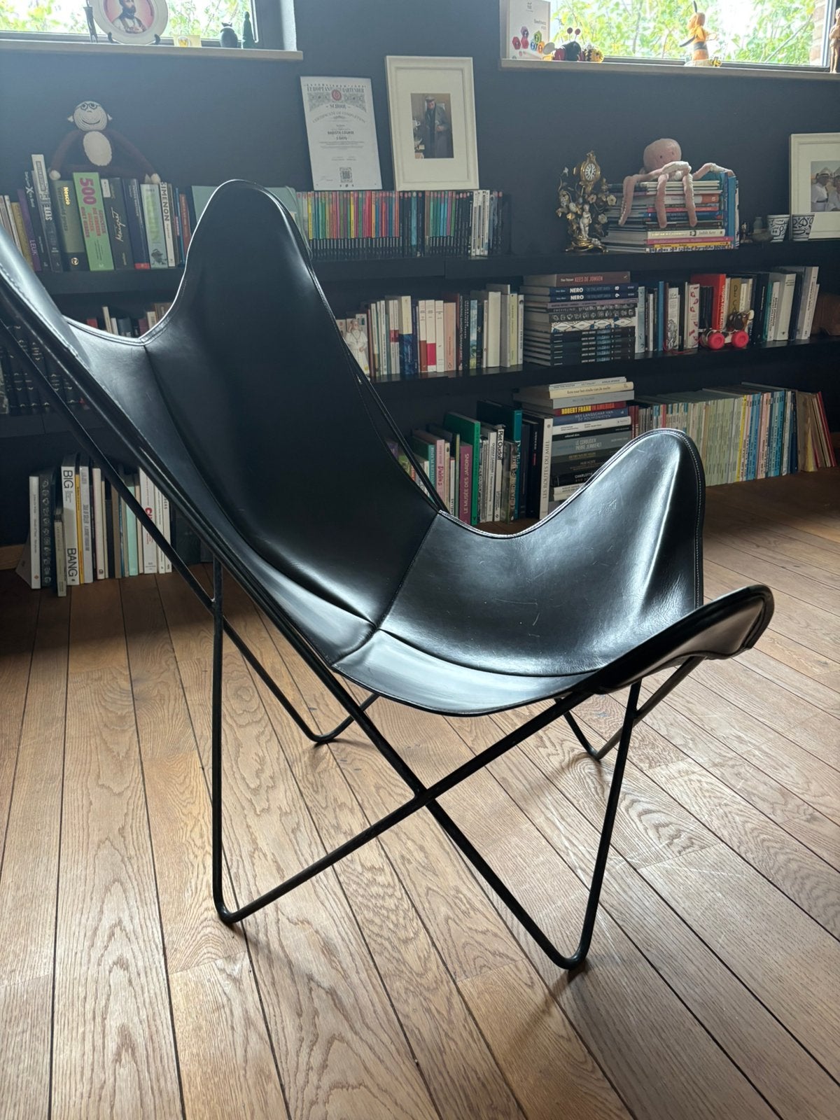 Knoll Hardoy vlinderstoel, Ophalen, Gebruikt, Zwart, Vintage