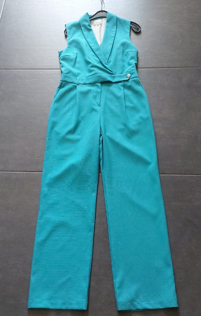 Jumpsuit in kostuumstijl turquoise, Kleding | Dames, Overige kleuren, Lola & Liza, Nieuw, Ophalen